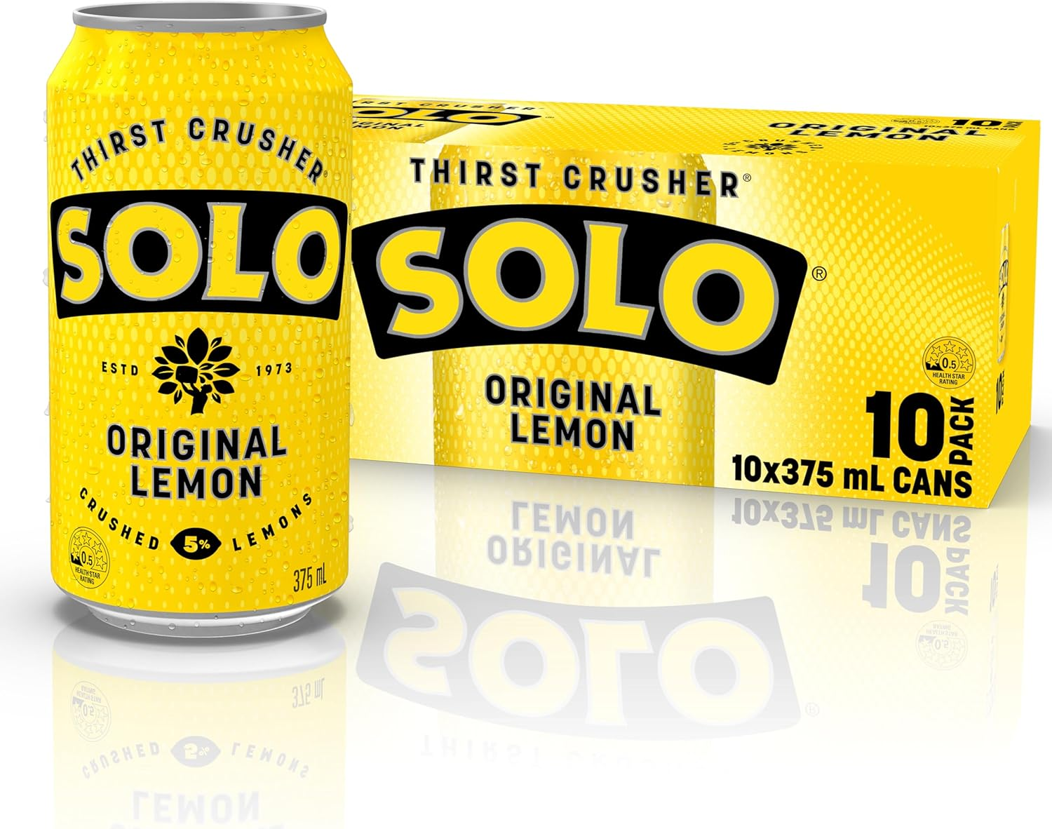 Solo Lemon Soft Drink Can, 10 X 375Ml