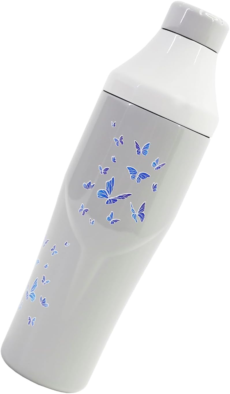 Lexenic 24Oz Vacuum Insulated Hybrid Cocktail Shaker - Premium 18/8 Stainless Steel - Martini Shaker Set - Drink Shaker with Strainer- Cocktail Shaker Set for Home Bar,Travel,Gift