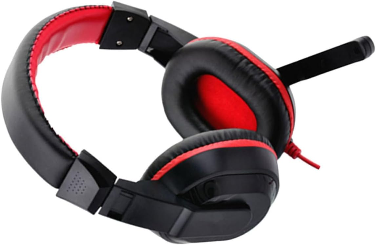 HOMOBABE Wired Pc Headphones with Mic Over-Ear Gaming Headset Stereo Sound Noise-Canceling for Computer Laptop Suitable for Gamers and Streamers Random Color