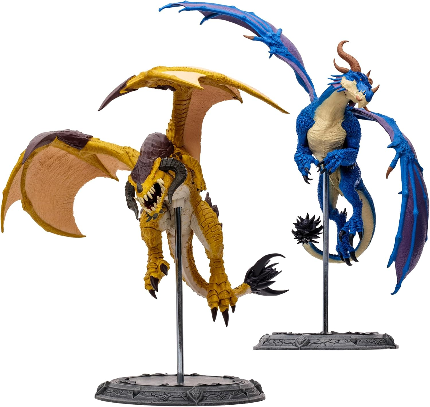 Mcfarlane Toys - World of Warcraft Bronze Proto-Drake and Blue Highland Drake 2Pk 1:12 Scale Posed Figures, Gold Label, Amazon Exclusive image number 5