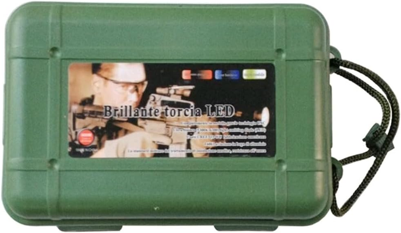 AIMALL Hard Plastic Flashlight Storage Case Army Green Waterproof Shockproof Box with Foam Liner for 6.8In/7.6In/8.2In/10In Lights Outdoor Tactical Use image number 5