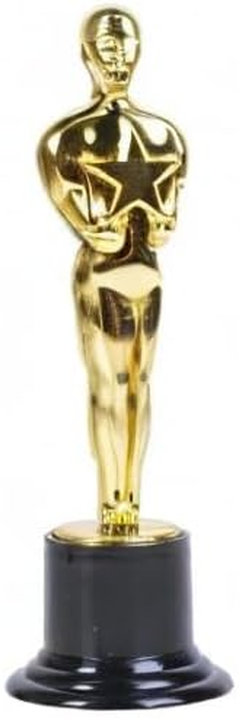 Play Time Gold Award Trophy 6-Inch Tall (4-Pack) - Gold, Metal, Trophy image number 1