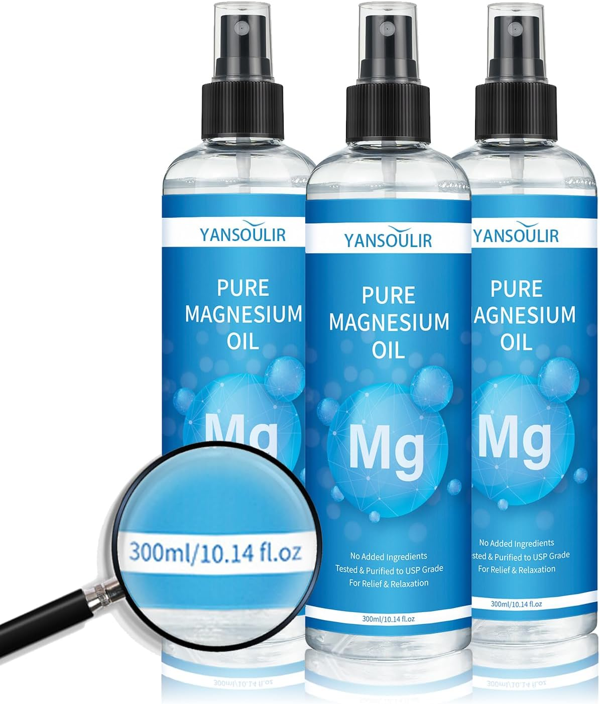 Pure Magnesium Oil Spray - 10 Fl Oz, 100% Organic Magesium Oil, Promotes Calm Sleep and Relaxation, Magnesium Spray for Feet, Sleep, and Body,Fast Absorbent image number 4