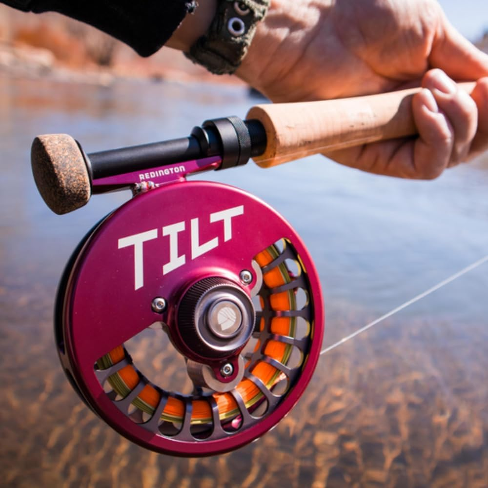 Redington Tilt Euro Nymph Reel - 2-5 Fly Reel for Euro Nymph Fishing - Large Arbor Design - Smooth Drag - Removable Weights for Perfect Balance on Any Fly Rod - 100Yds/20Lb Capacity image number 3