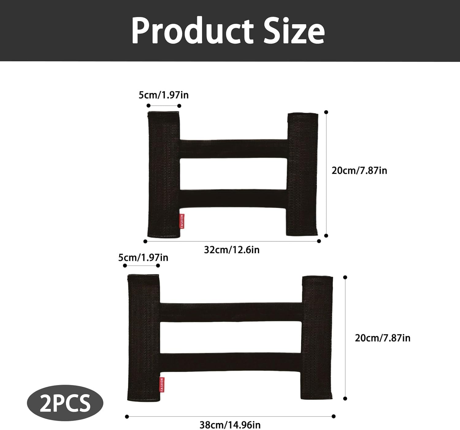 2Pcs Trunk Organizer, High-Elasticity Velcro Cargo Organizer, Large and Small Boot Holder Car Storage, Car Fastening Strap, Suitable for Suvs, Cars, Trucks, Hatchbacks and Vans image number 4