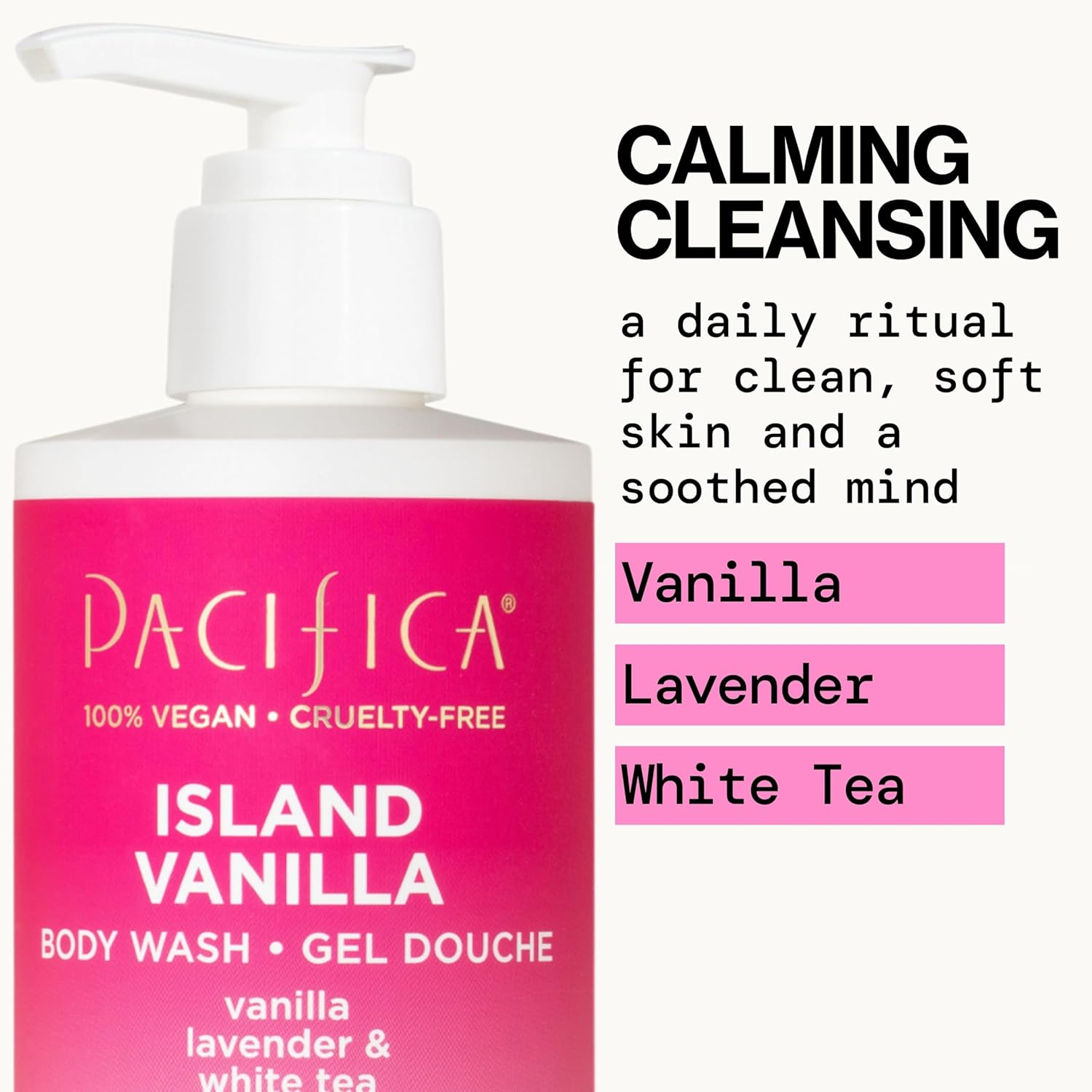 Pacifica Body Wash - Island Vanilla for Women 12 Oz Body Wash image number 6
