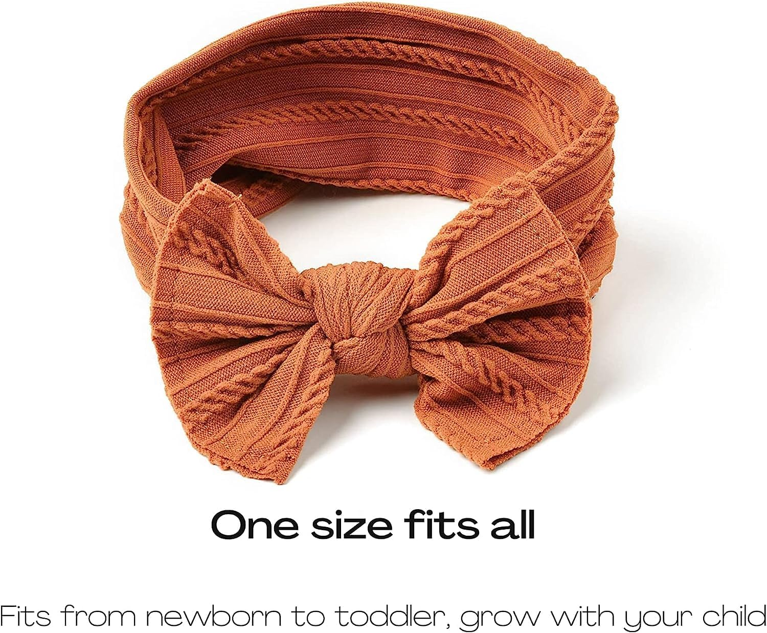 10 Pack Baby Nylon Headbands Hairbands Hair Bow Elastics Handmade Hair Accessories for Baby Girls Newborn Infant Toddlers Kids image number 2