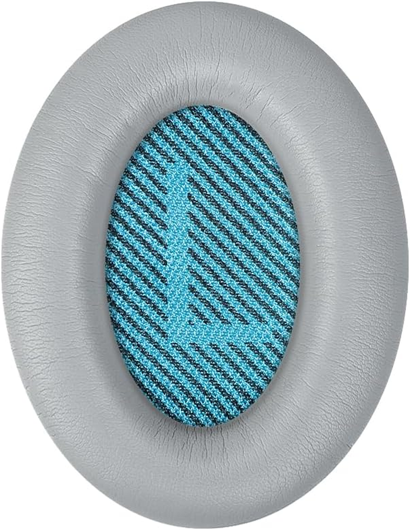 Replacement Ear Pads Cushions for Bose QC25 Quiet Comfort 35 (QC35), Quietcomfort 35 II (QC35 II) Headphones, Earpads Compatible with QC35 & 35 Ii / QC45 / QC15 Silver/Grey image number 3