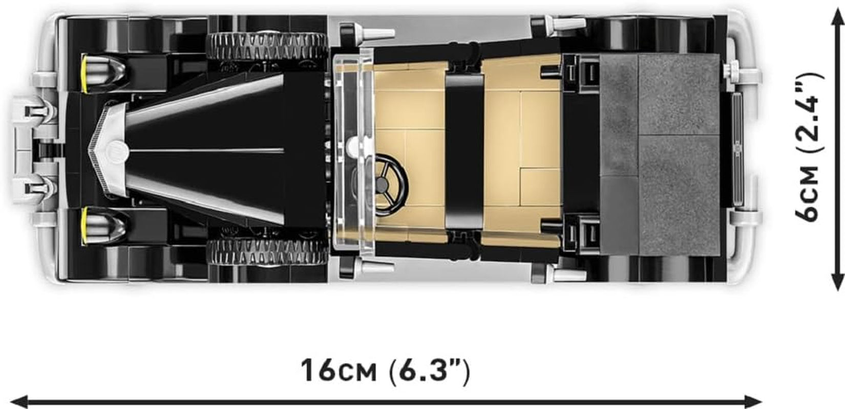 COBI 2261 Historical Collection-Cdg'S 1936 Horch 830 Building Sets, Black image number 3