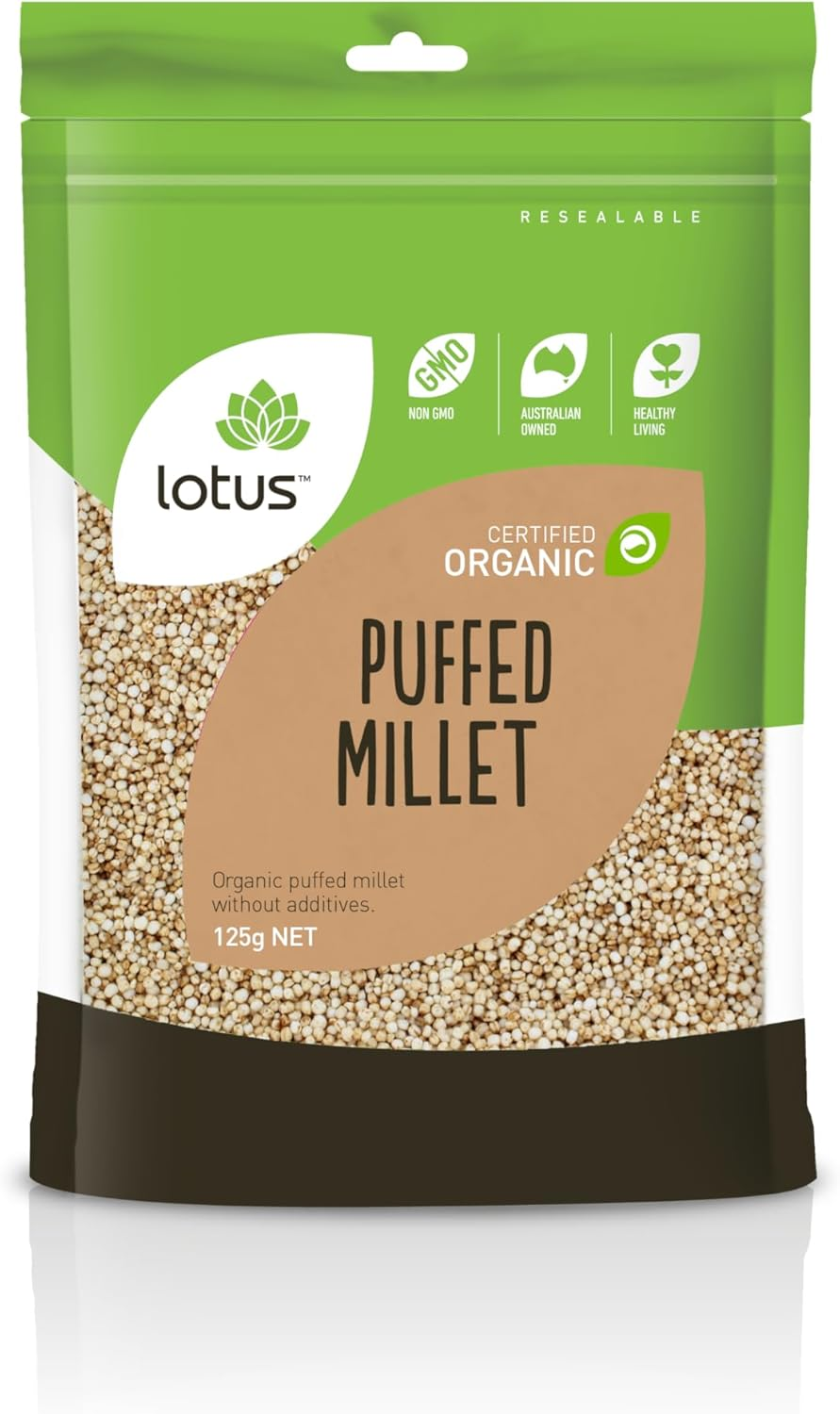 Lotus Millet Puffed Organic 125G image number 1