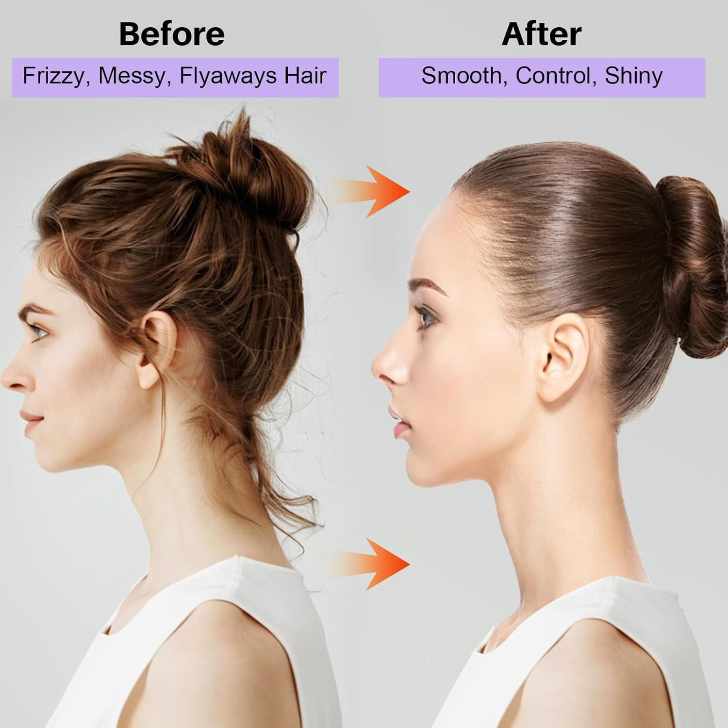 Start Makers Hair Wax Stick, Slick Back Hair Brush Kit, Hair Styling Stick for Flyaways, Edge Control Lasting Hold, Slick Back Brush for Smooth Edge, Tame Frizz Comb Style, Styling Set for Women Girls image number 5