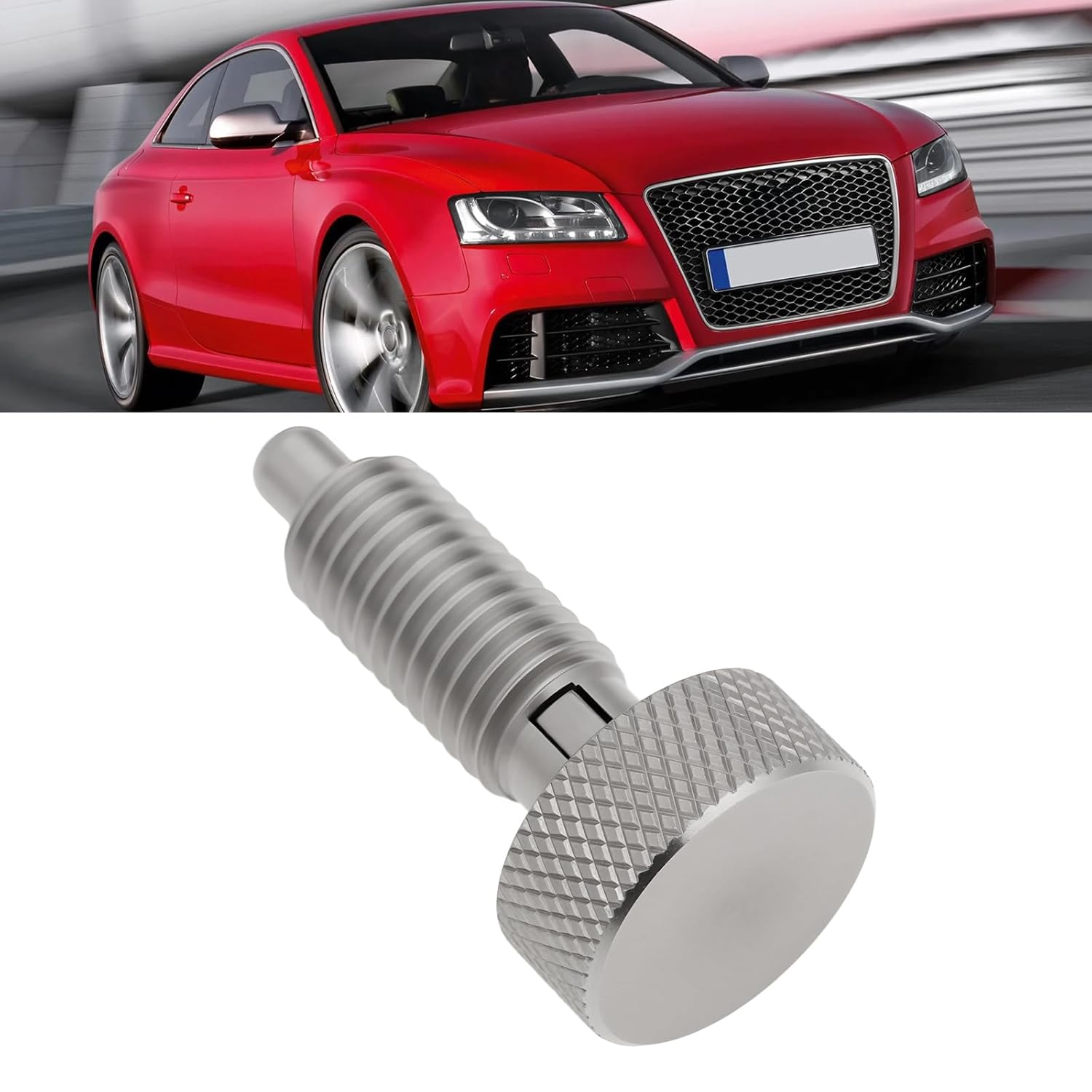 LT Easiyl 2Pcs M10X1.5 Self-Locking Spring Plunger with Knurled Handle Stainless Steel for Chassis Cabinets Appliances Automobiles