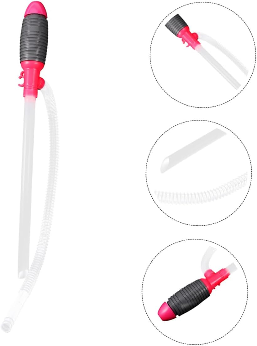 GLEAVI 2 Pcs Manual Car Fuel Transfer Pump Siphon Hose Kit High Flow Oil Pump for Gasoline and Water Transfer Auto Accessories image number 1