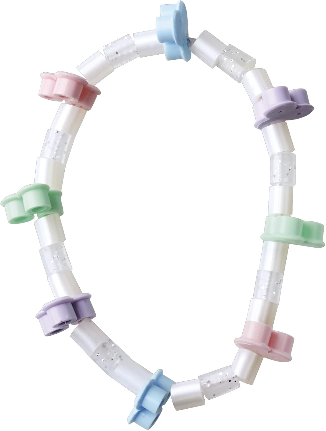 Hama Perlen 3707 Creative Box Accessories with Approx. 2,400 Colourful Midi Iron-On Beads with Diameter 5 Mm, Pin Plate and Accessories for Necklaces and Bracelets, Including Ironing Paper, Pink, Purple, Blue, White, 3707H