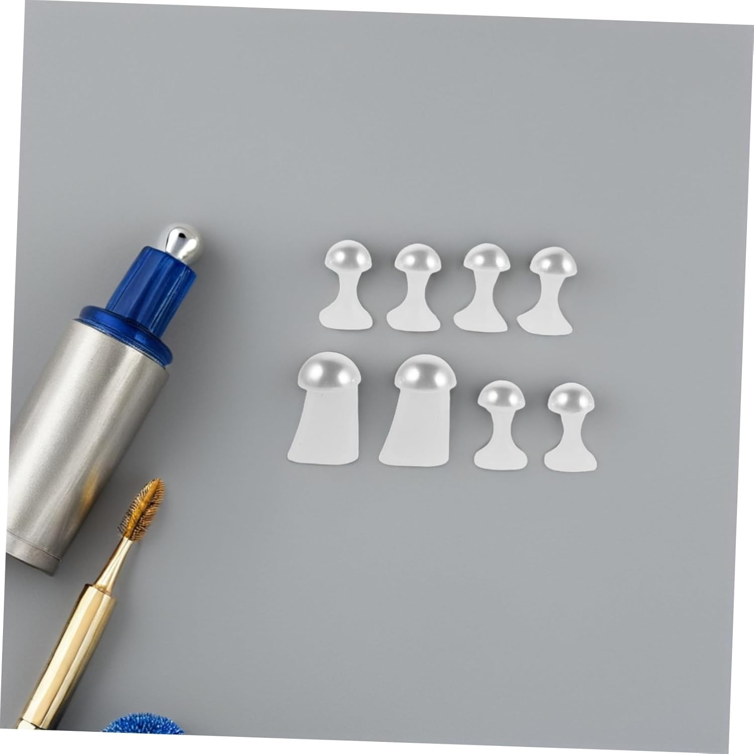 HAMPPLIES 24Pcs Toe Separators for Pedicures Soft Silicone Pattern Toe Spacers for Precise Separation Comfortable Nail Polish Application Foot Stretchers Nail Art Tools image number 3