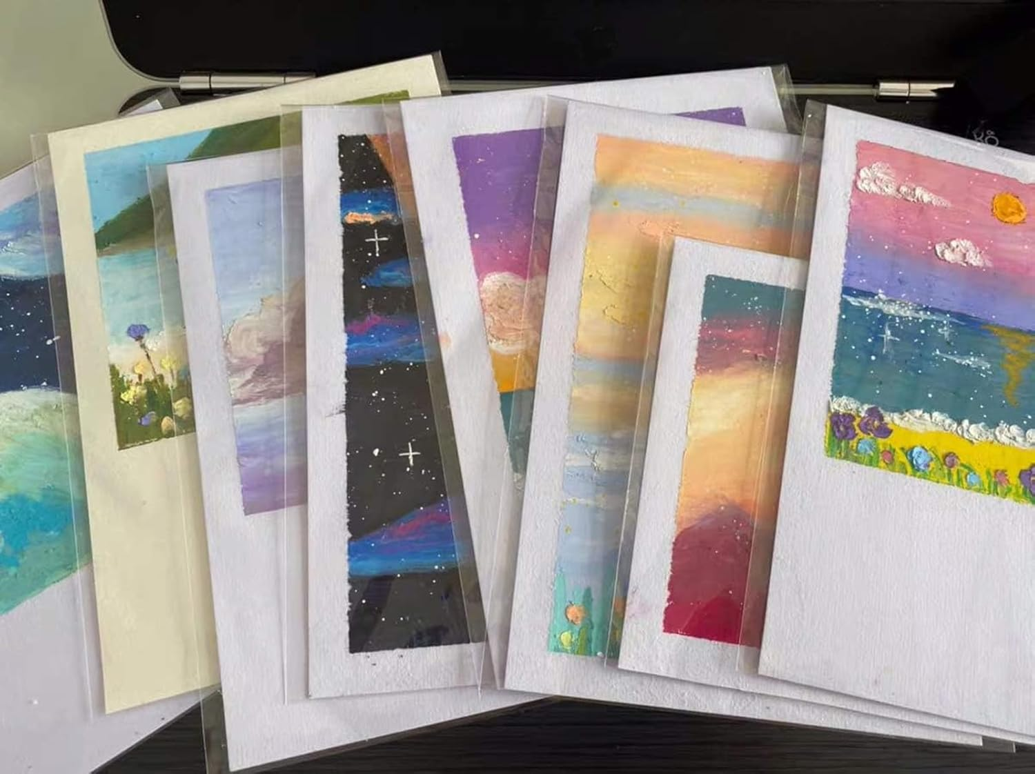 200 Pcs Clear 2.7" X 3.5" (W:7Xl:9Cm) Self Seal Cello Cellophane Bags Resealable Poly Bags Thickness 80 Micron for Cookie, Candy, Gift Bakery, Prints, Photos, Party Decorative image number 1