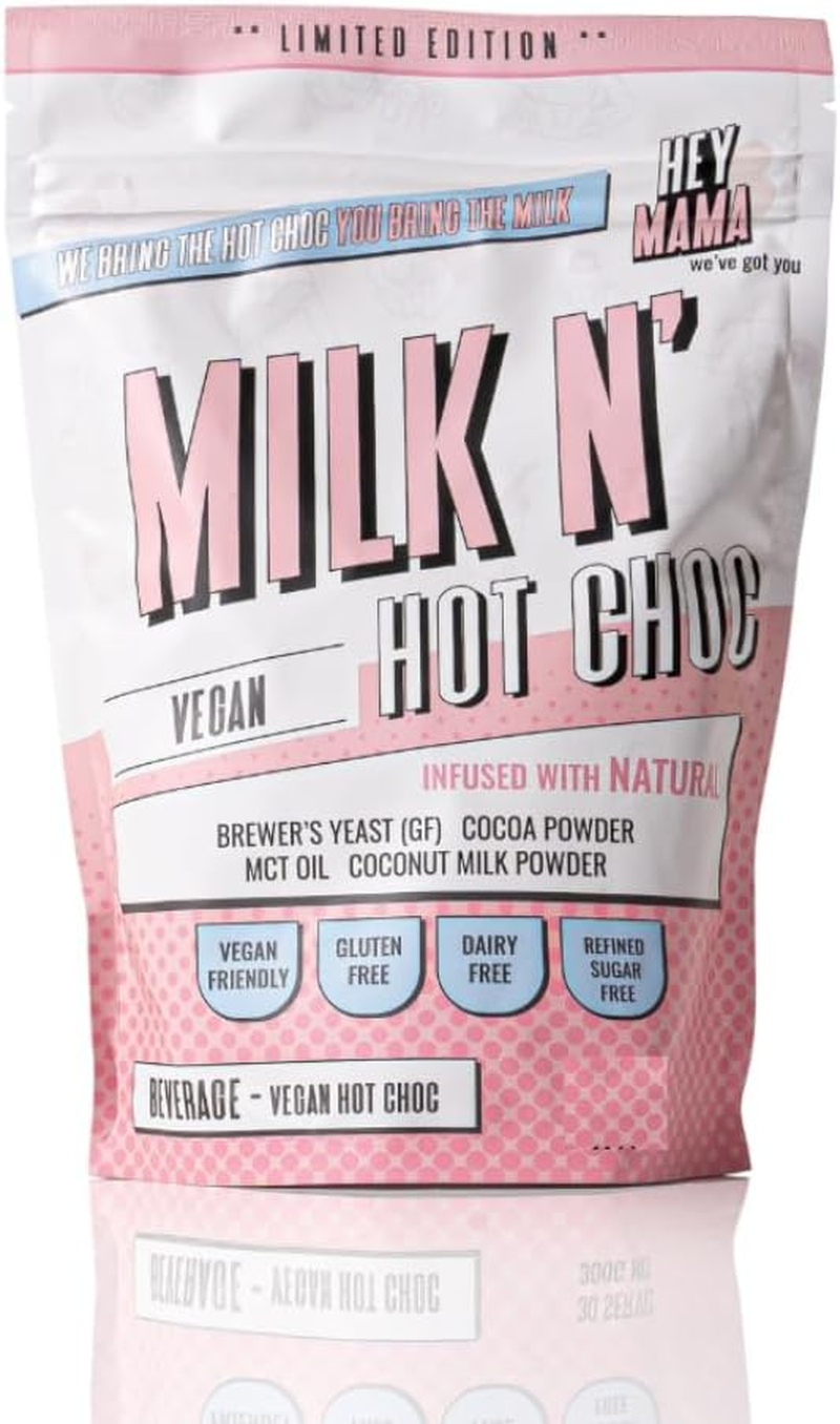 Hey Mama Lactation Hot Chocolate - Breastfeeding Support, Postpartum Nutrition, Gluten and Dairy Free - 250G 25 Servings image number 5