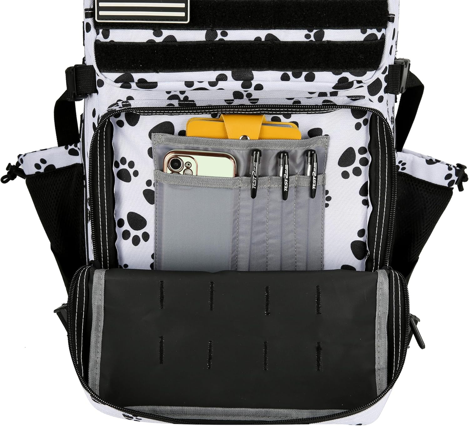 KXBUNQD Military Tactical Backpack 45L Hiking Backpacks Men Women Molle Army Backpack Daypack for Camping Fishing Travel - Black Cat Paw image number 4