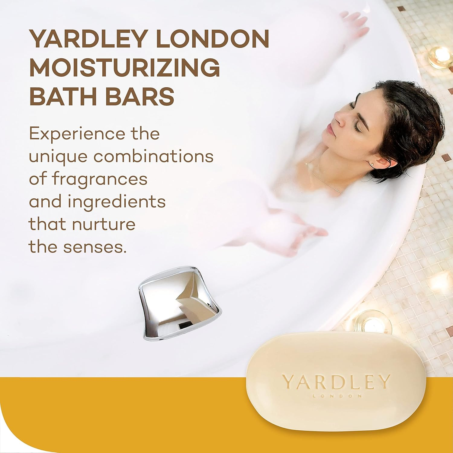 Yardley London Lemon Verbena Naturally Moisturizing Bath Bar, 4.25 Ounce image number 5