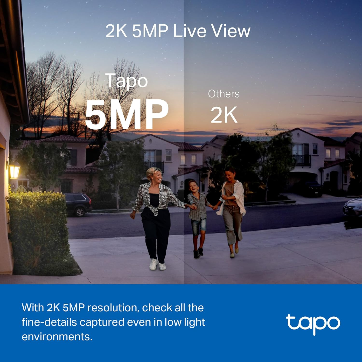 Tp-Link Tapo Wireless Video Doorbell with Hub, 2K 5MP Color Night Vision, up to 180 Days Battery, 2-Way Audio, Quick Response, Head-To-Foot View, Compatible with Alexa and Google