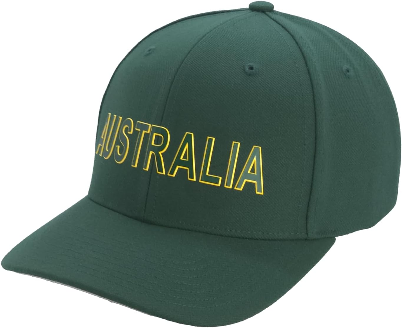 INTERSTATE Australia Supporter Cap, Richardson 514 Surge Adjustable Baseball Cap, 6-Panel, Precurved Bill, Adjustable Hook-And-Loop Closure, Surge Fabric, Grey Underbill