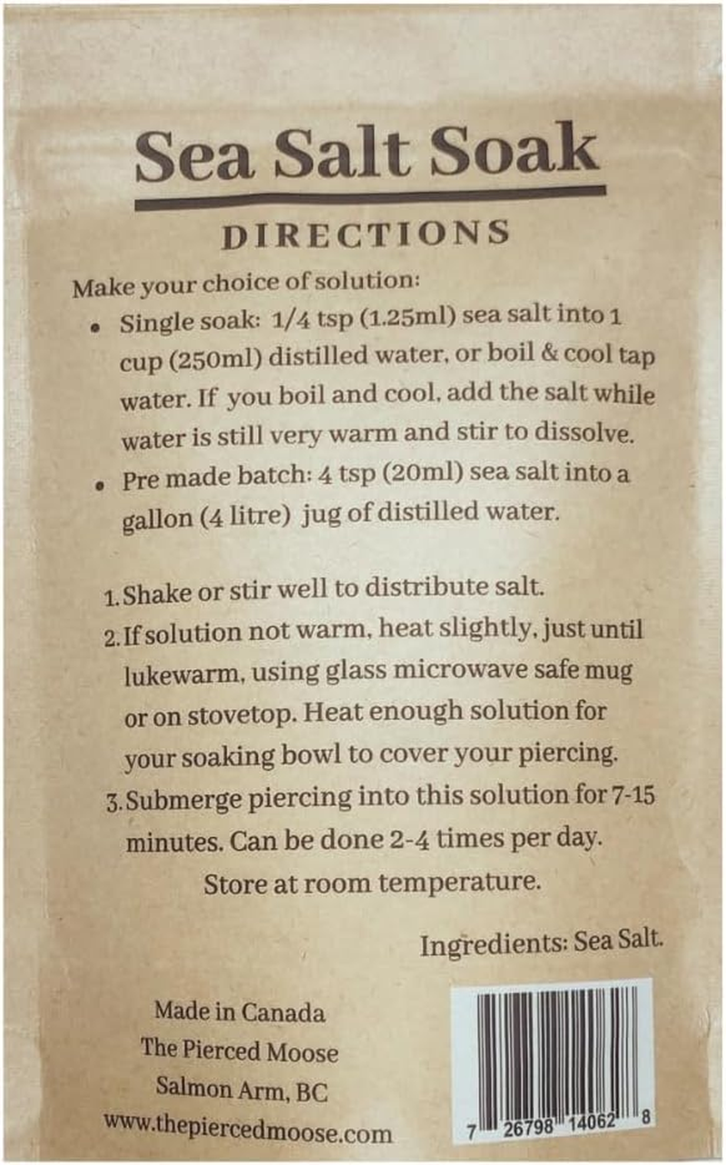 Soak It Piercing Aftercare 100% Non Iodized Natural Sea Salt image number 3