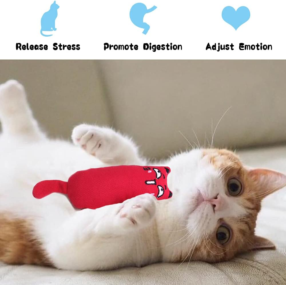 Maxin 6 Pcs Catnip Toys for Indoor Cats Interactive Cat Chew Bite Supplies for Cat Kitty Kitten,Catnip Toy Cat Toys Set Teething Chew Toy image number 1