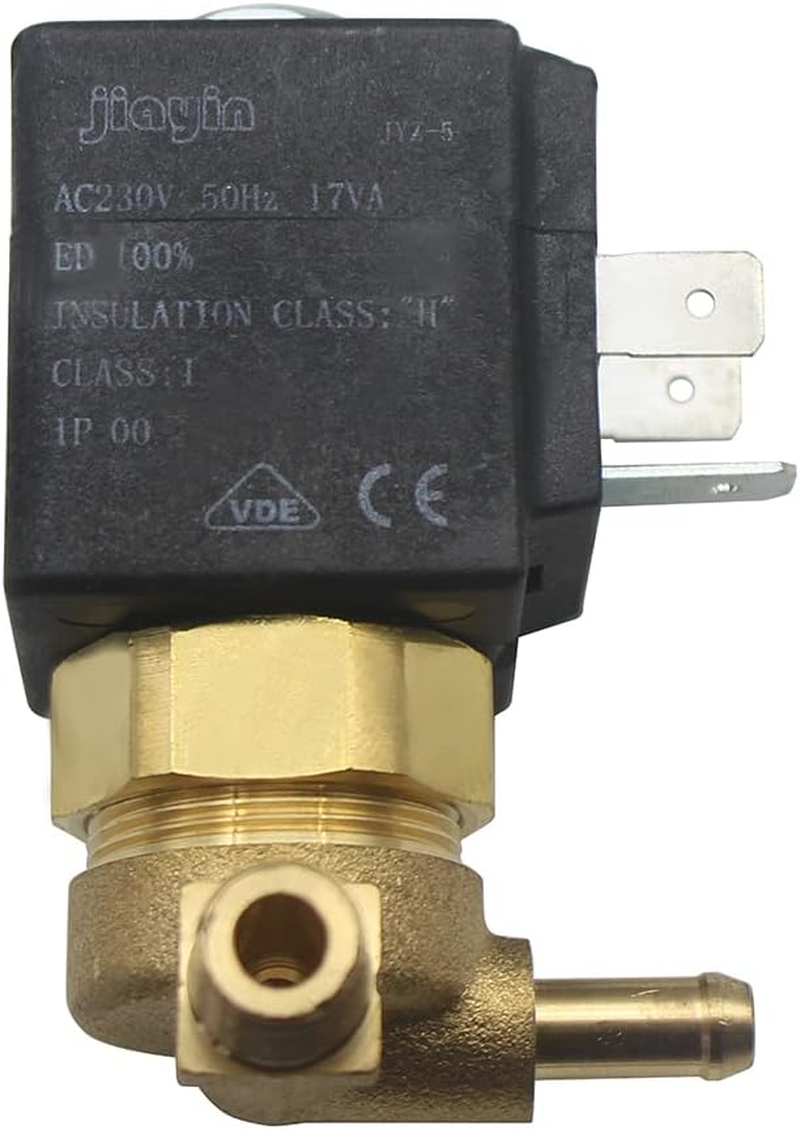 Jiayin JYZ-5 AC 230V 50Hz G1/8" Normally Closed 2 Position 2 Way Steam Generator Iron Gas Solenoid Electromagnetic Water Valve for GC9660 / GC9630 / GC9620