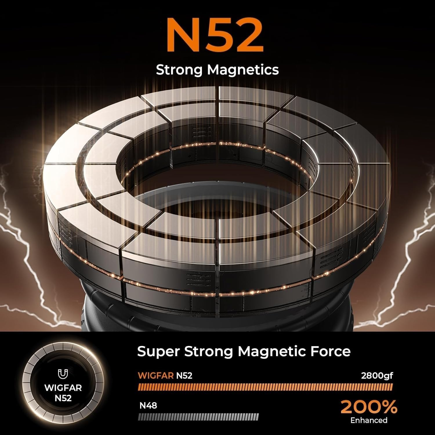 2025 Upgraded Magnetic Car Phone Holder,Ultra Vacuum Suction Cup Magnetic Car Phone Holder, 360&deg; Adjustable Foldable Car Phone Mount Compatible for Iphone/Android - Dashboard/Windshield/Gym Use image number 4