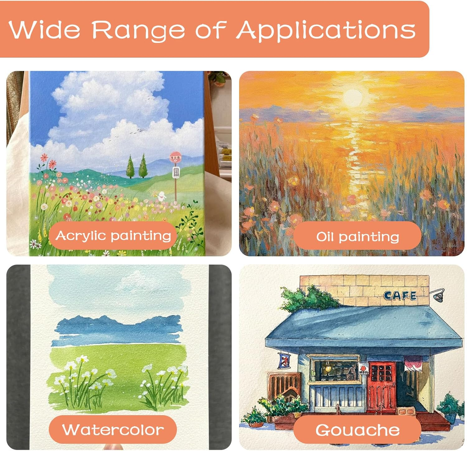 Gloss Varnish for Acrylic Painting, 2 X 100Ml Acrylic Varnish, Acrylic Paint Sealer Keeps Paintings from Yellowing, Cracking, and Dust, Maintains Permanent Color( Gloss + Matte ) image number 6