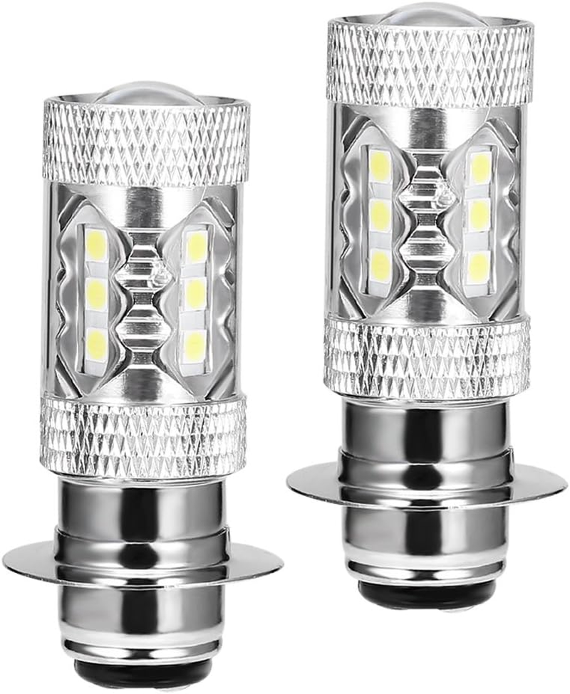 80W Upgrade LED Headlights Bulbs Super White for Yamaha Banshee 350 YFZ350 Big Bear YFM350 YFB250 Timberwolf (Pack of 2) image number 2