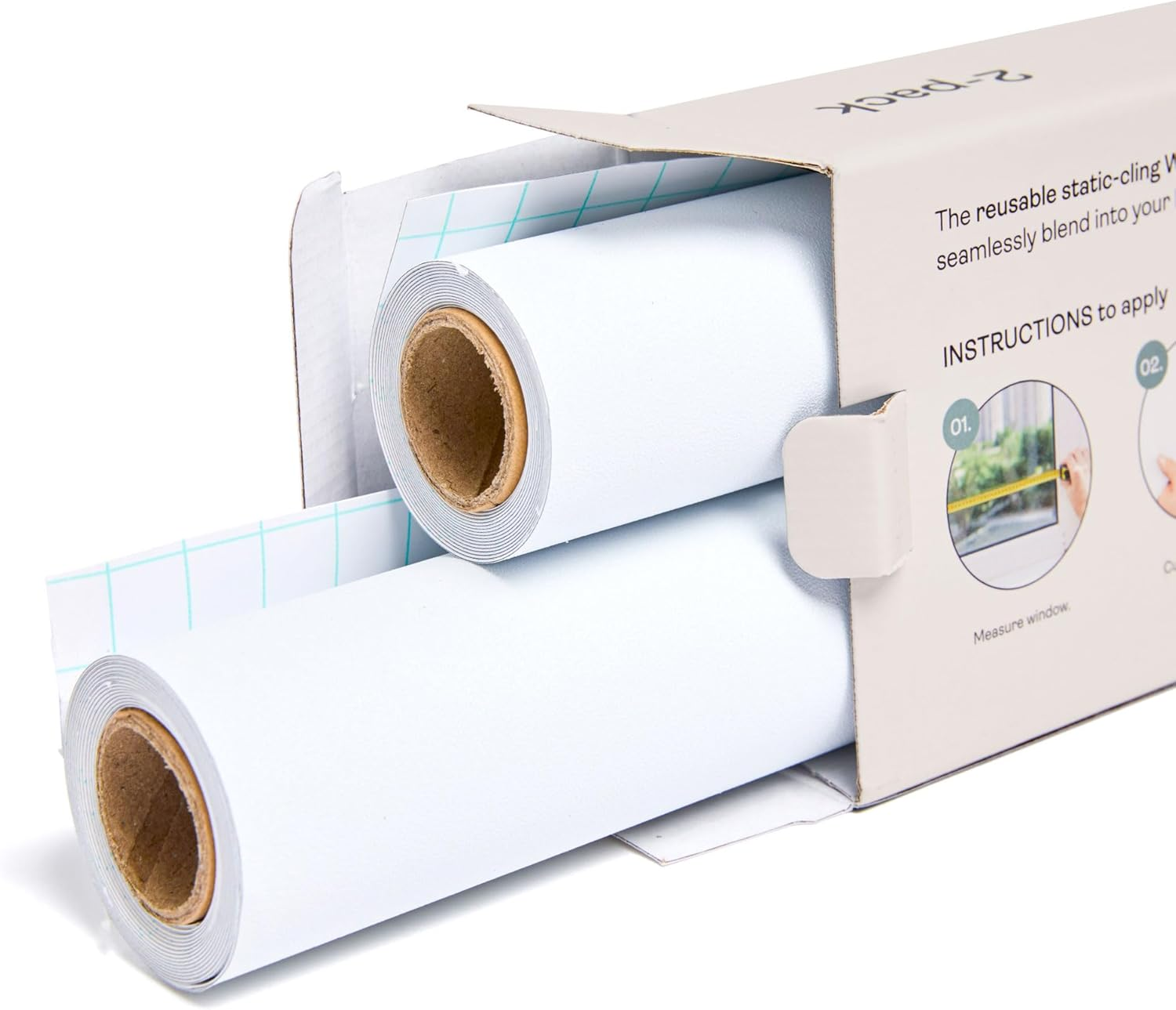 Ergopouch Window Blockout Blinds, White, Pack of 2 image number 1