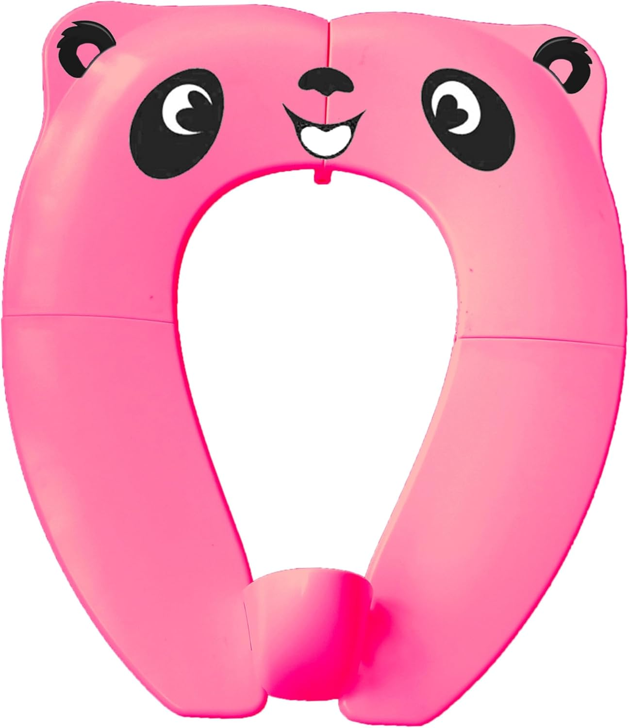 Meno Upgrade Portable Potty Seat with Splash Guard for Toddler, Foldable Travel Potty Seat with Carry Bag, Non-Slip Pads Toilet Potty Training Seat Covers for Baby, Toddlers and Kids (Pink)