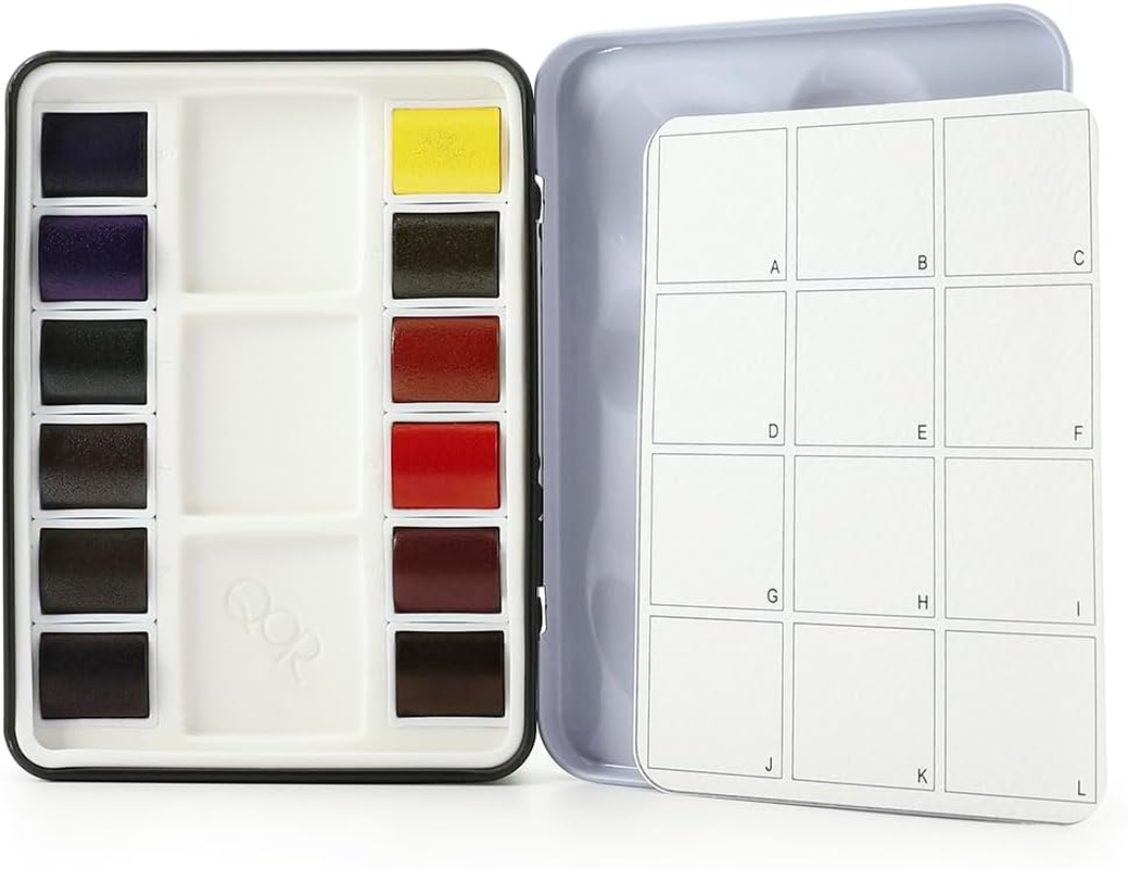 Qor Watercolor Mini Half Pan Set