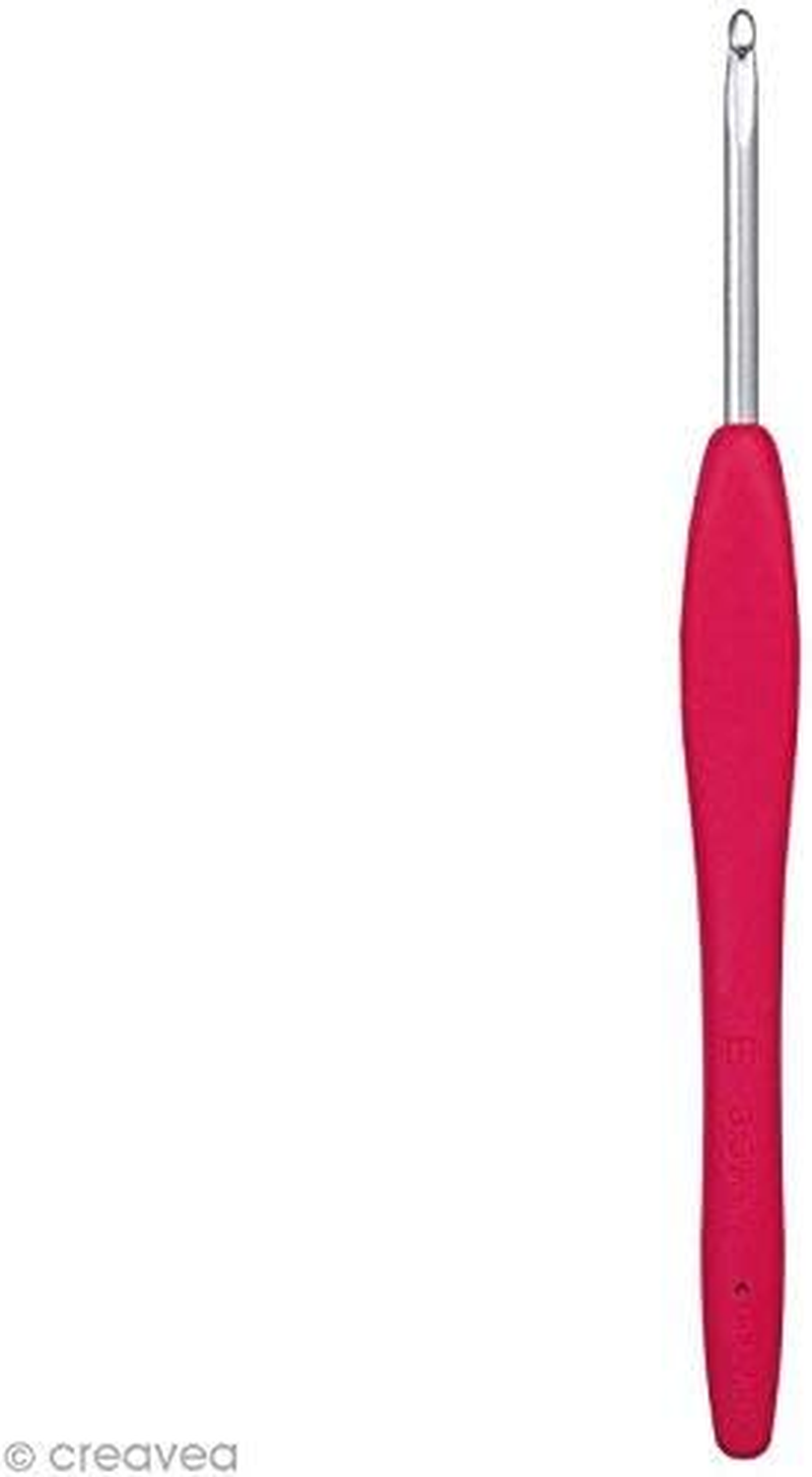 Clover Amour Crochet Hook, 3.5 Mm Size, Red, 1043/E image number 3