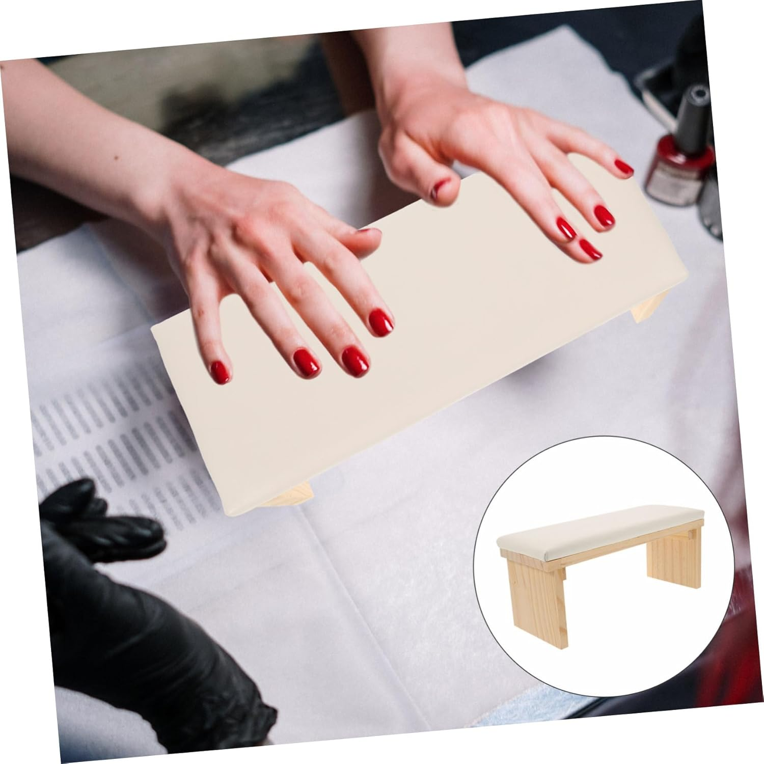 Minkissy Nail Art Hand Pillow Rest for Manicure Arm Support Hand Rest Cushion Comfortable Pillow image number 6