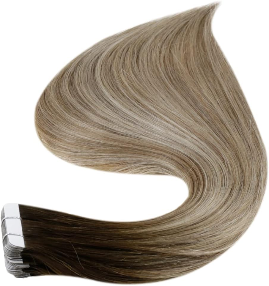 Natural Human Hair Tape in Real Remy Human Hair Extensions Straight Skin Weft Invisible Seamless for Woman 3 8 22 14 Inches 40 Pcs