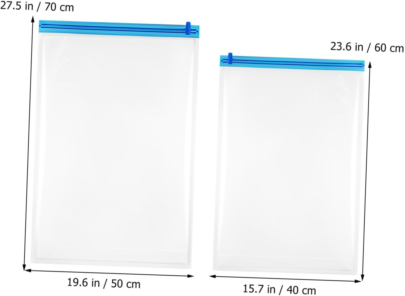 STOBAZA 12Pcs Travel Compression Bags Vacuum Sealer Bags Storage Vacuum Sealed for Packing Travel Essentials Space Saver Storage image number 2