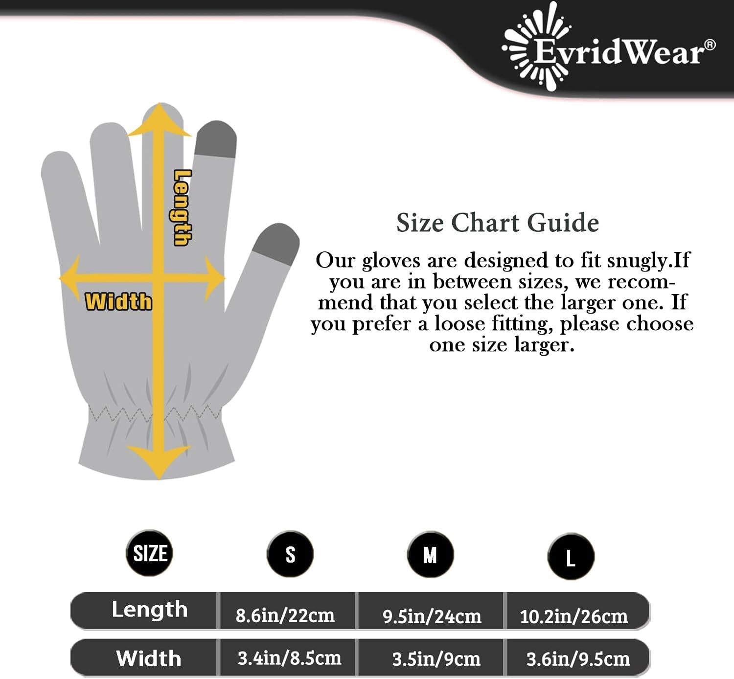 Evridwear 100% Cotton Touchscreen Moisturizing Beauty Gloves with Elastic Cuff, Natural Cosmetic Therapy Gloves for Eczema SPA Dry Hands Care Overnight (Black, Small) 2 Pairs image number 6