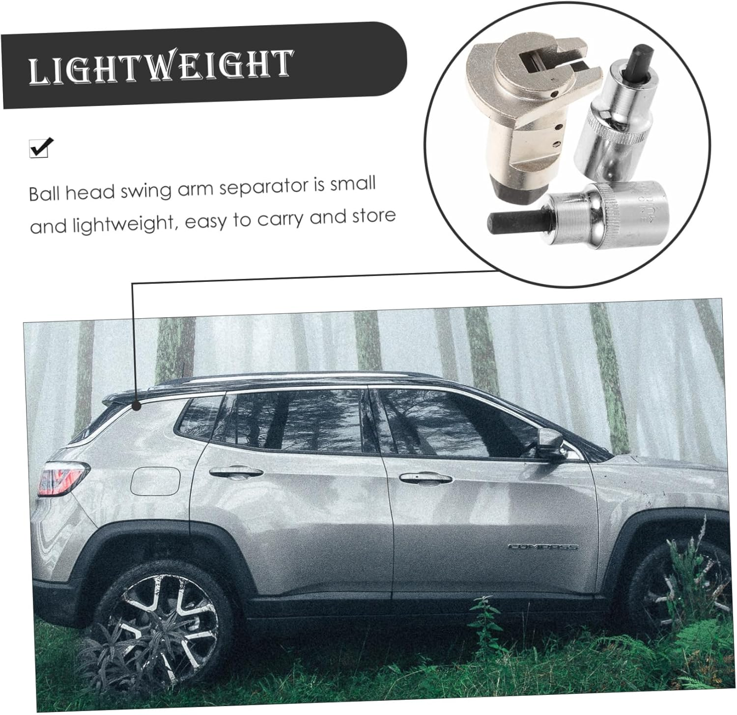 Angoily 3Pcs Suspension Separator and Spreader Tool Set, Car Shock Absorber Strut Remover for Automotive Steering and Suspension System Maintenance Random Color image number 1