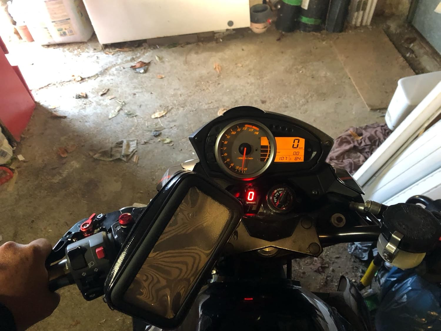 1-6 Speed ​​LED Digital Gear Indicator Waterproof Compatible with Kawasaki ER6N Z1000 SX Ninja 400 650 Z800 Z750 Versys 650 Z650 W800 Ninja 300 Vulcan