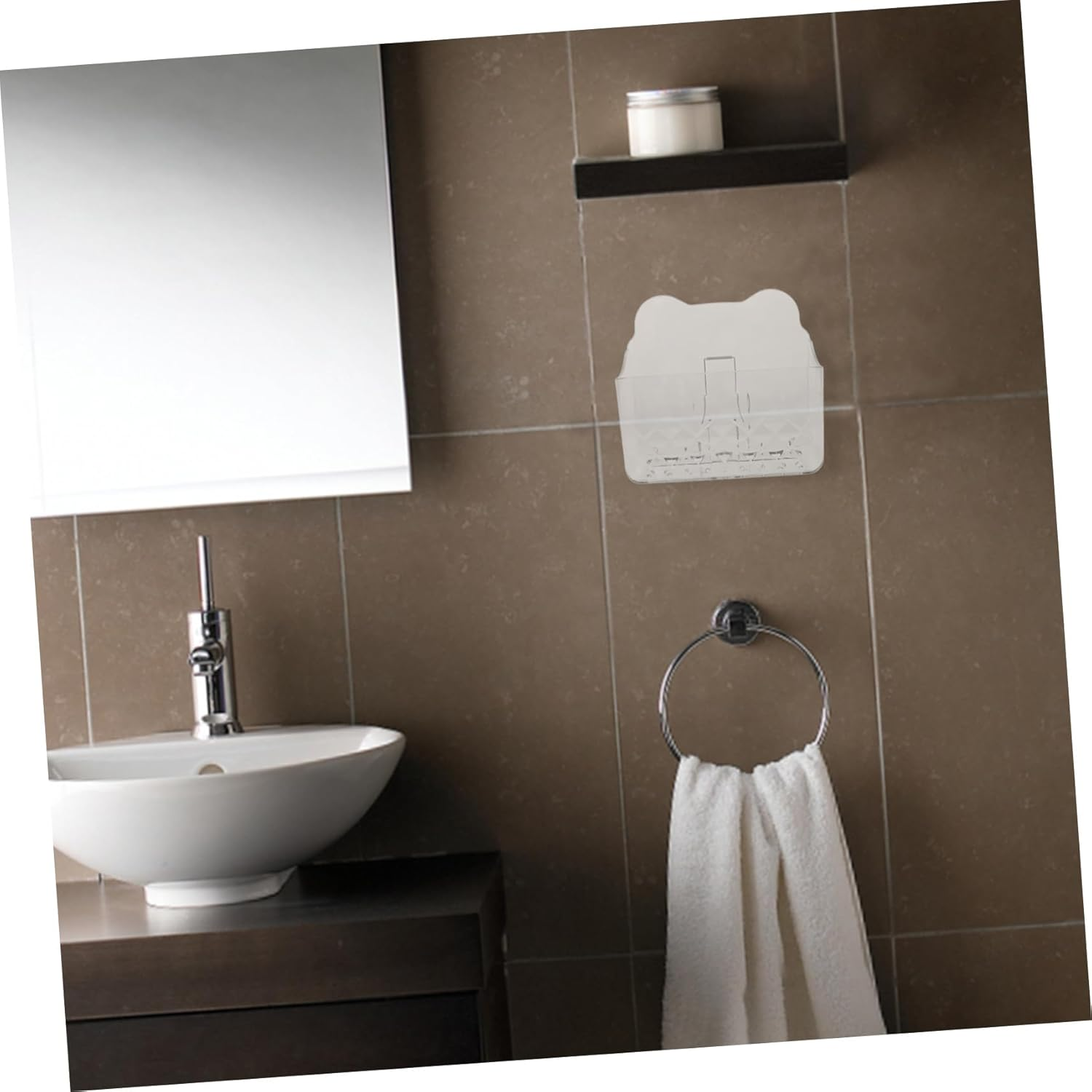 Wall-Mounted Tissue Storage Box for Kitchen Wipes Bathroom Wipes Holder Napkin Organizer Box Easy Install image number 3