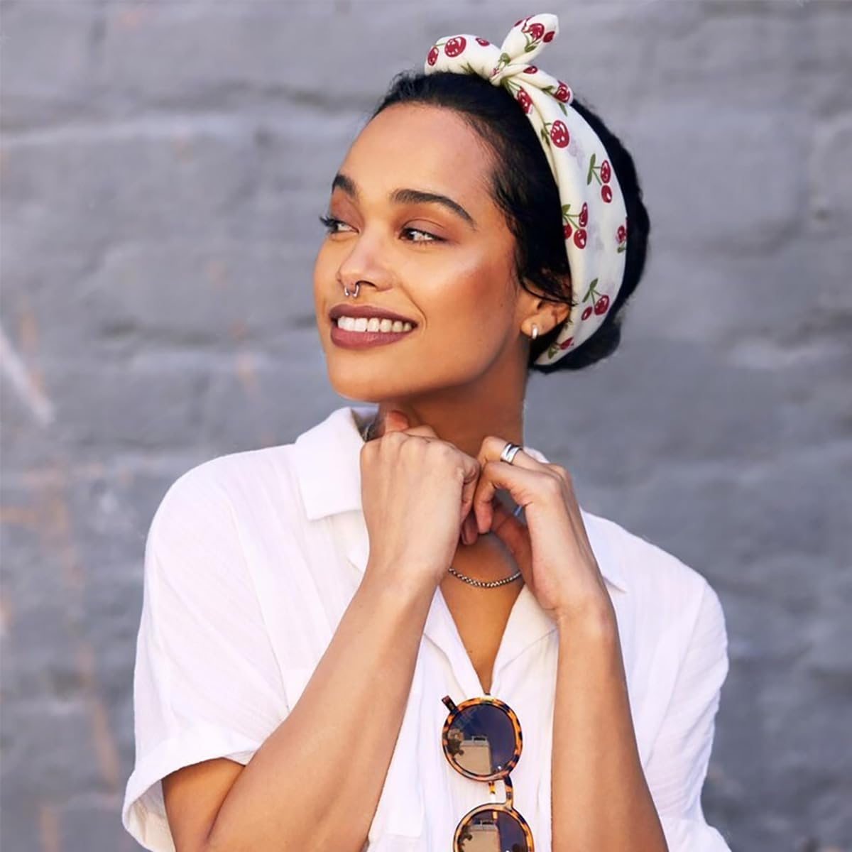 Pemilosci 2 Pack Large Cotton Bandana Headband, Head Wrap, Protective Coverage, Hair Neck Scarf for Women 28 X 28 Inch - Css001 - Grapes  Bird image number 6