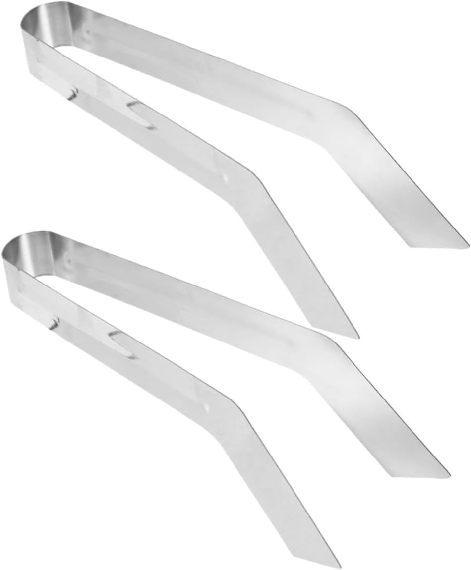 INOOMP 2Pcs Stainless Steel Garden Transplanting Tong for Plants Puller Hand Tool image number 1