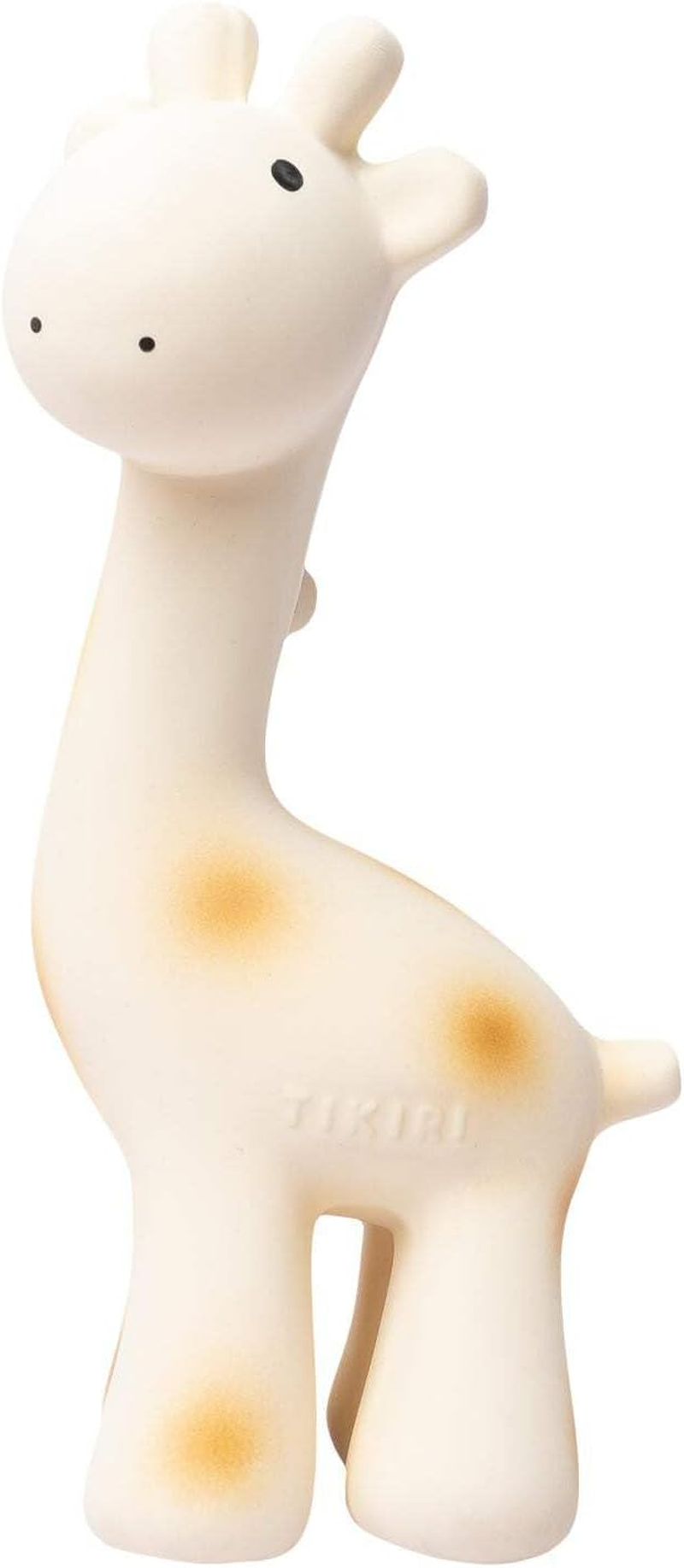 Tikiri Fully Enclosed Giraffe All Rubber Rattle Teething & Bath Toy image number 6