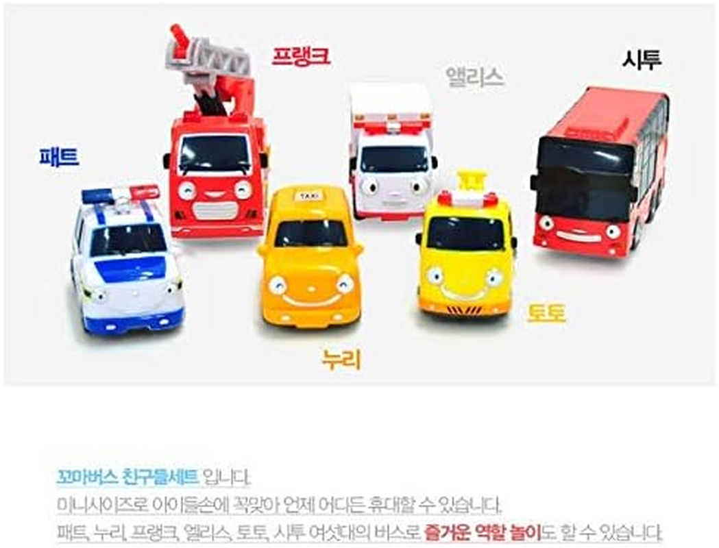 Tayo Little Bus Frends Set 1 (Pat, Toto, Nuri, Citu, Frank, Alice) image number 4