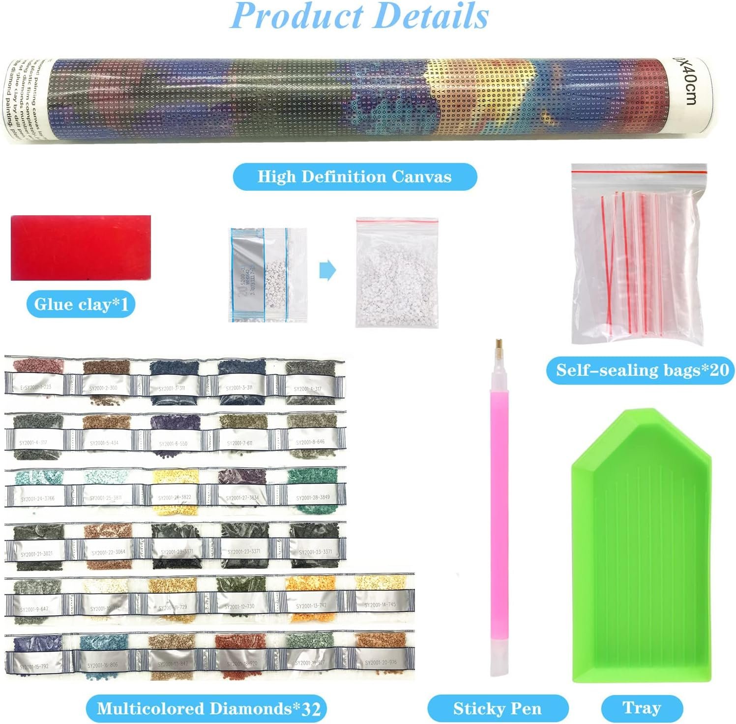 70 * 40CM Full Drill Large Diamond Painting Kits for Adults, round 5D Diamond Art Kits Beginners, Decorative Painting for Living Room, New Home Gift. image number 3