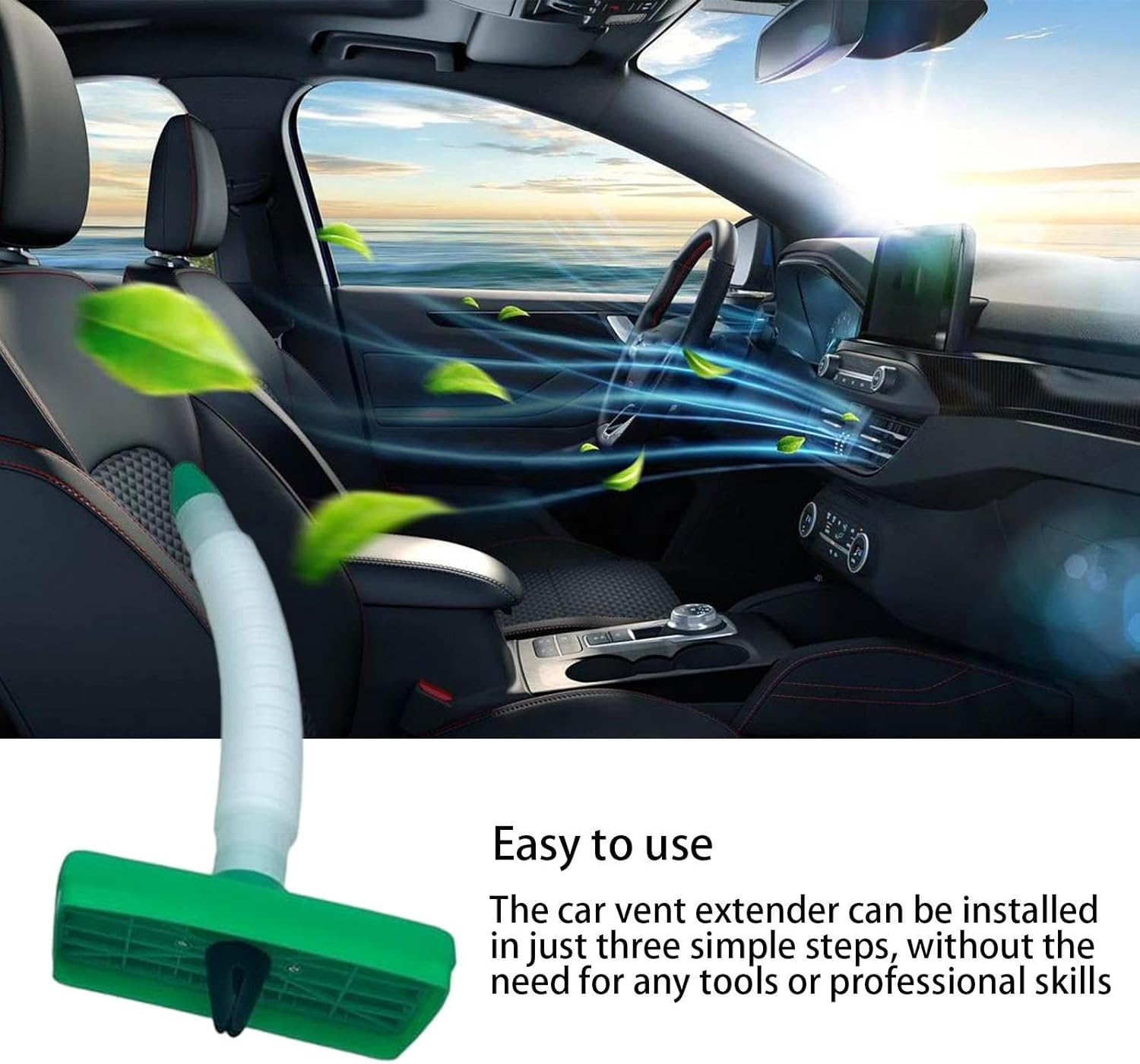 Man Balls Jewel Cooler for Car, Crotch Vent Extender Hose for Man, Car Air Conditioning Vent Extension Hose, Easy to Use, Adjustable Length, Cool or Warm Air image number 6