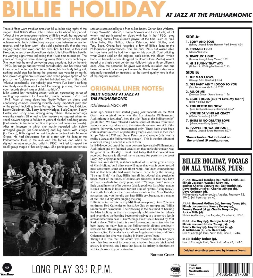 At Jazz at the Philarmonic plus 4 Bonus Tracks image number 1