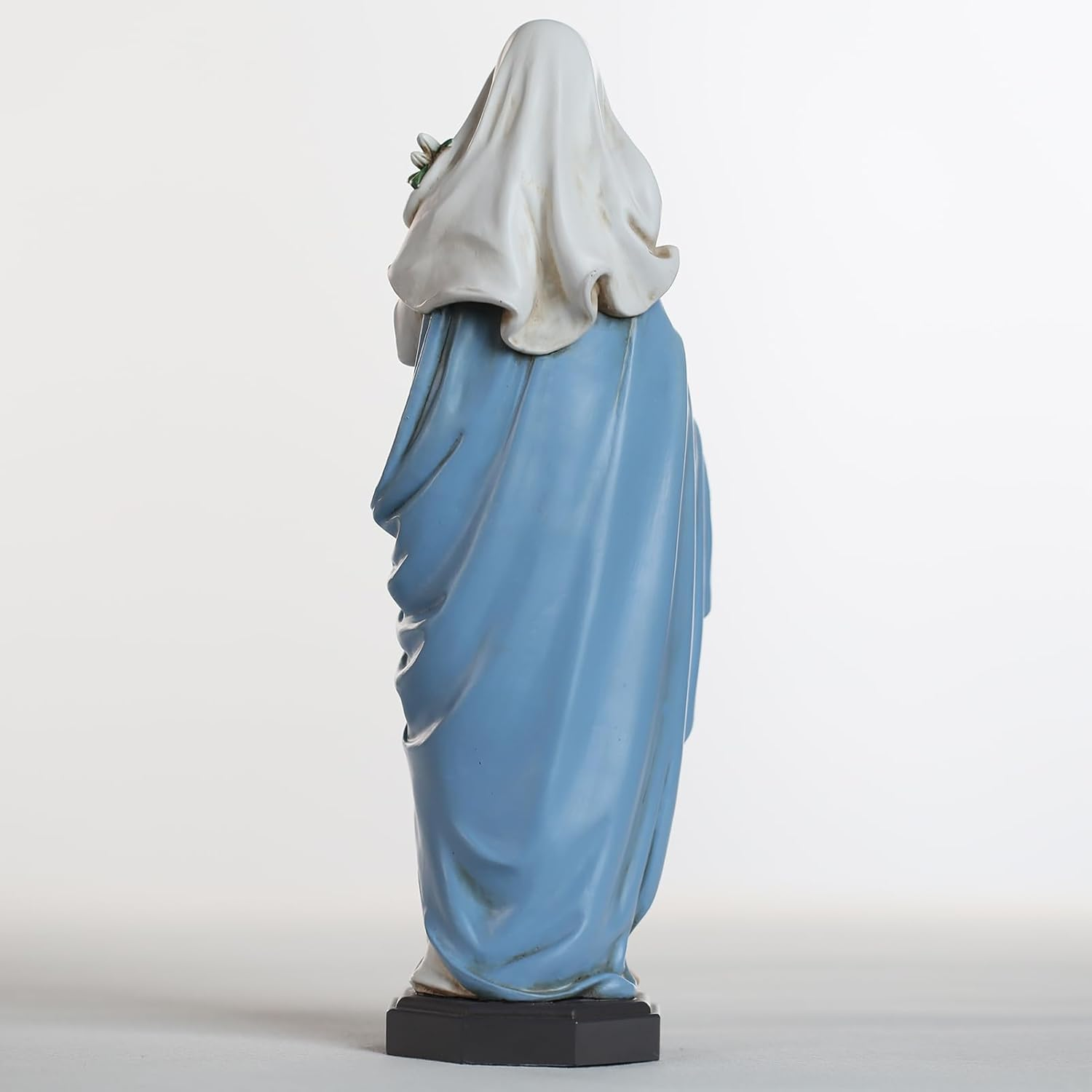 Grace4Joy Blessed Mother Mary Statue - 10 Inch Madonna Virgin Mary Statue Elegant Home Decor, Hand Painted Saint Mary Holding Lilies Figurine Renaissance Collection image number 2